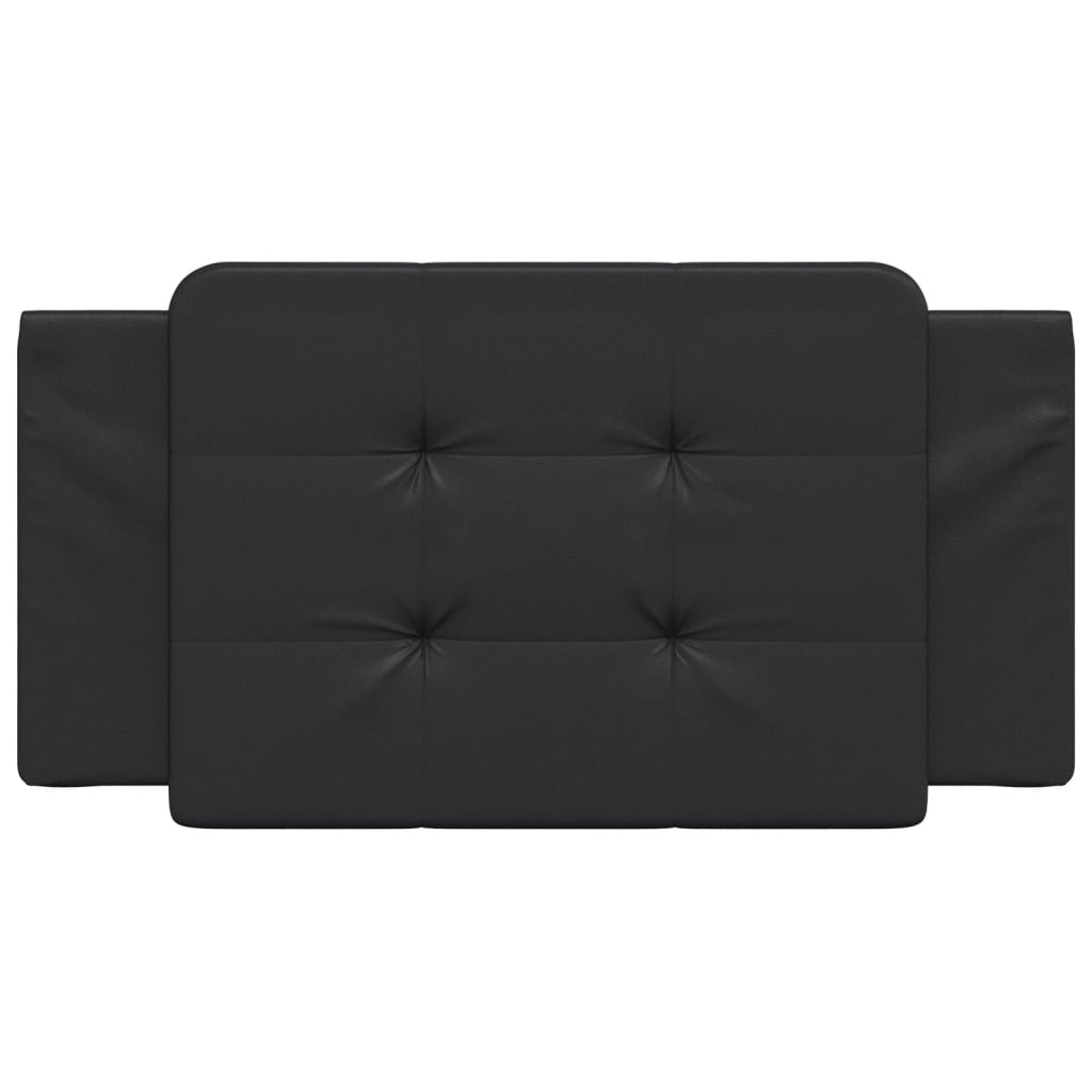 Headboard Cushion Black 107 cm Faux Leather