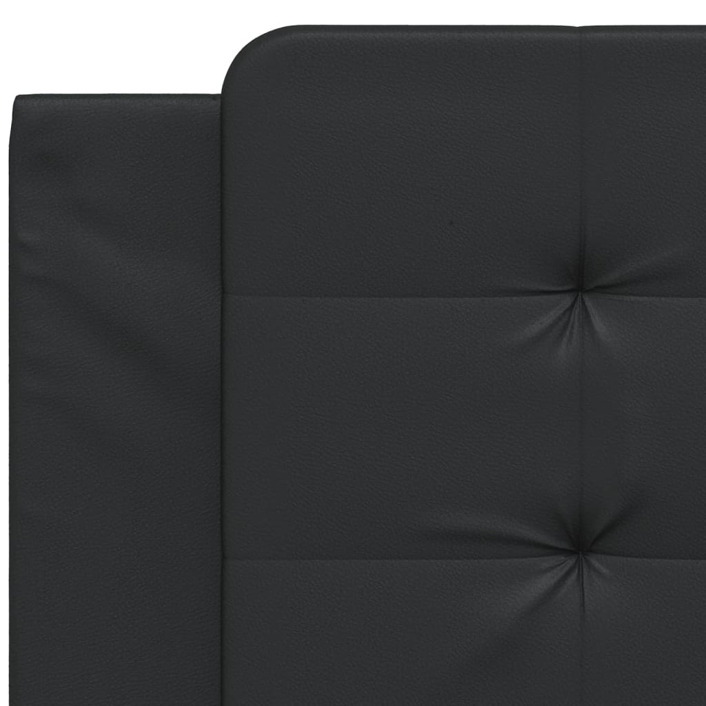 Headboard Cushion Black 107 cm Faux Leather