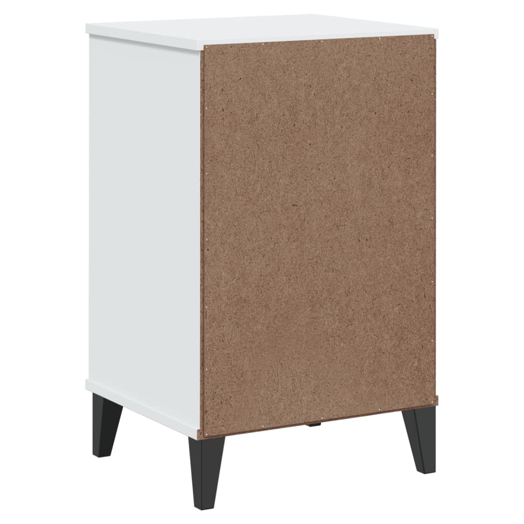 Bedside Cabinet VIKEN White Solid Wood Pine