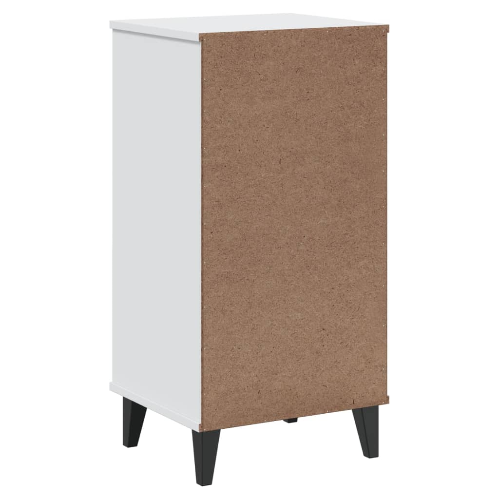 Bedside Cabinet VIKEN White Solid Wood Pine