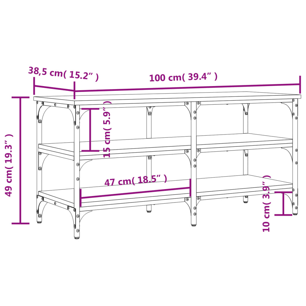 Shoe Bench Engineered Wood