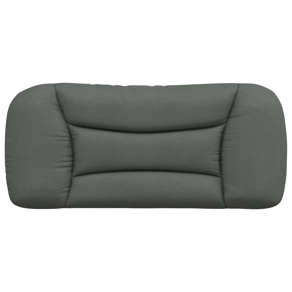 Headboard Cushion Dark Grey 90 cm Fabric