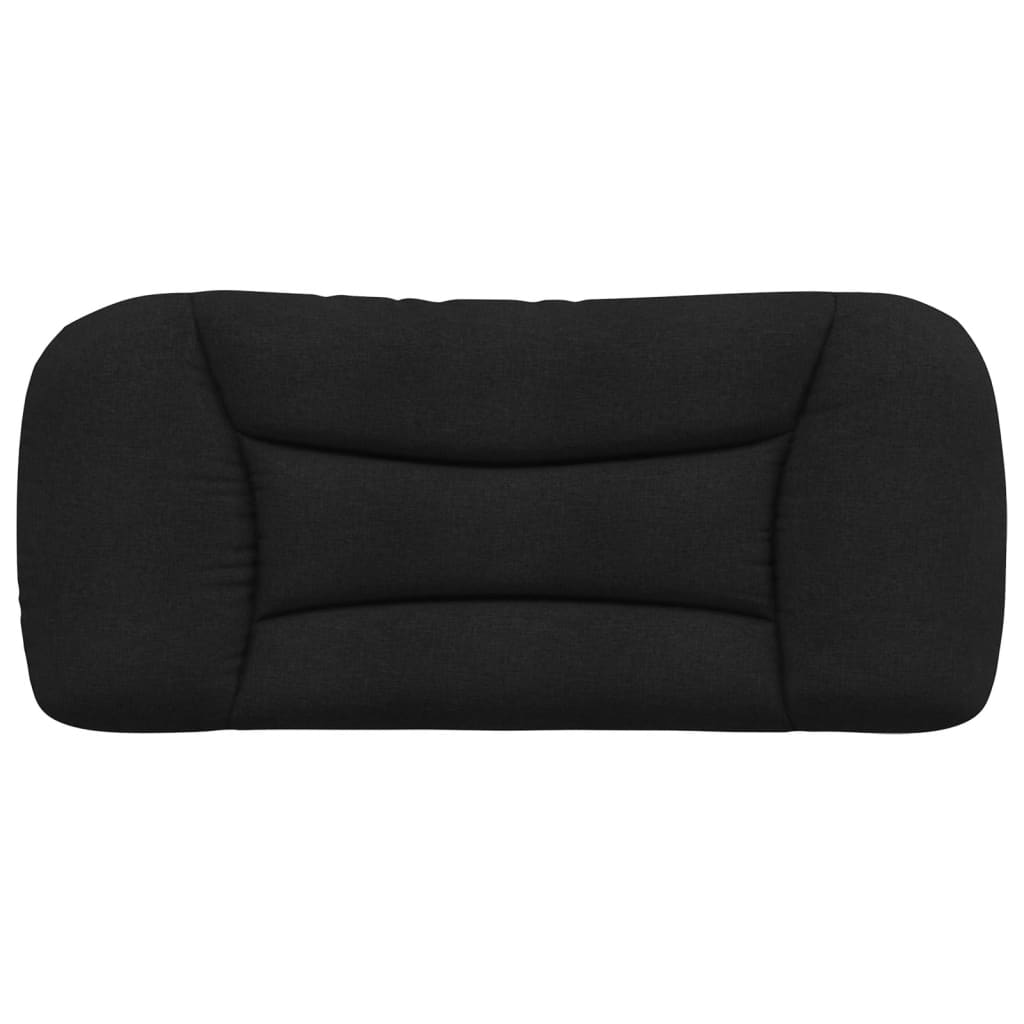 Headboard Cushion Black 90 cm Fabric