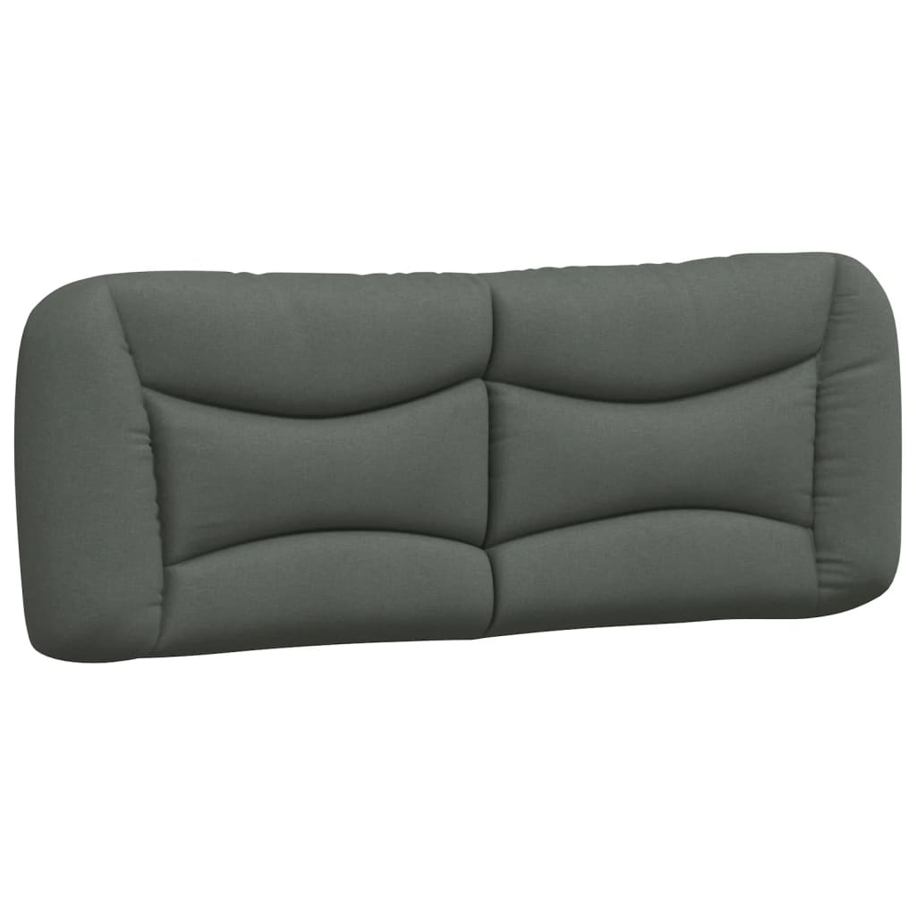 Headboard Cushion Dark Grey 137 cm Fabric