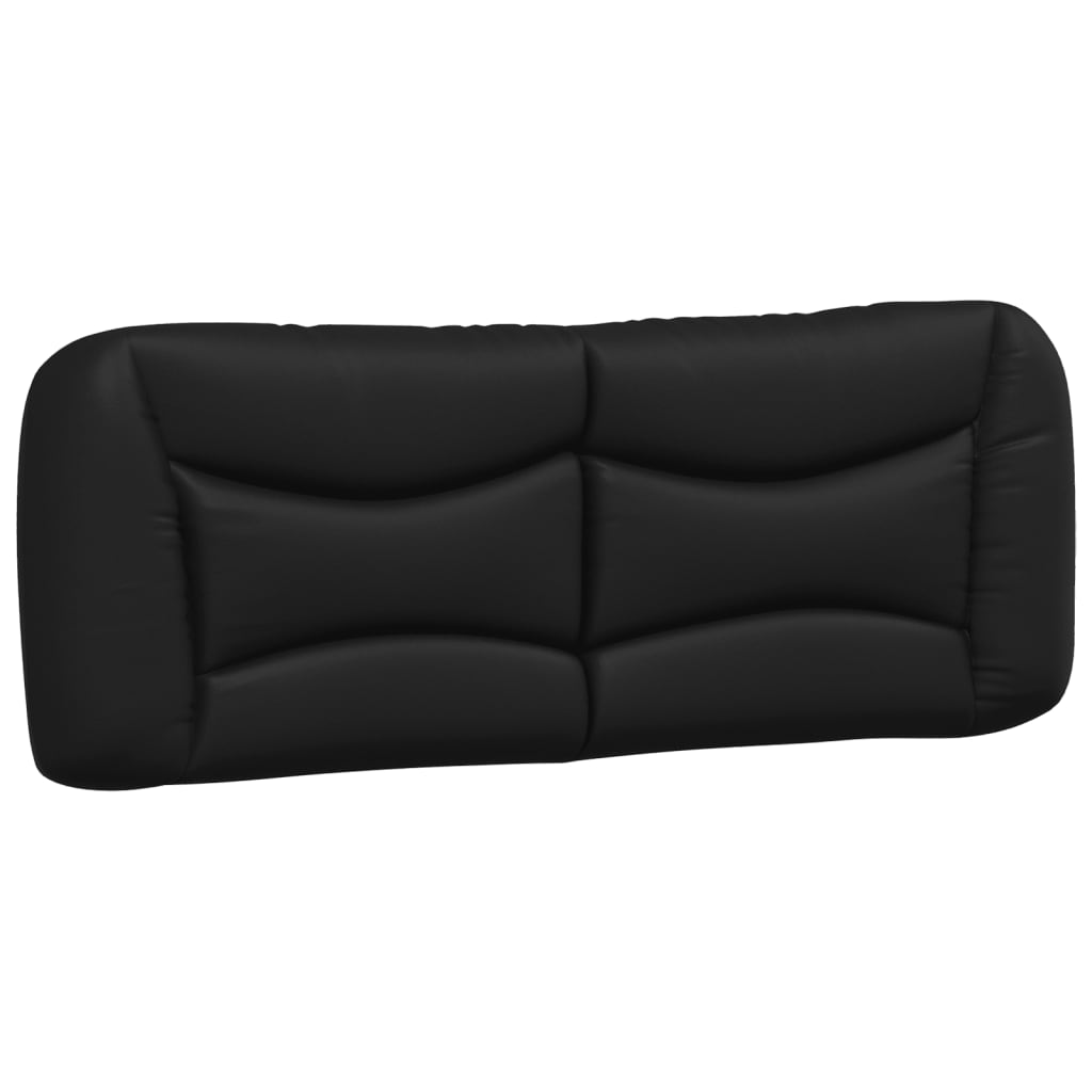 Headboard Cushion Black 137 cm Faux Leather