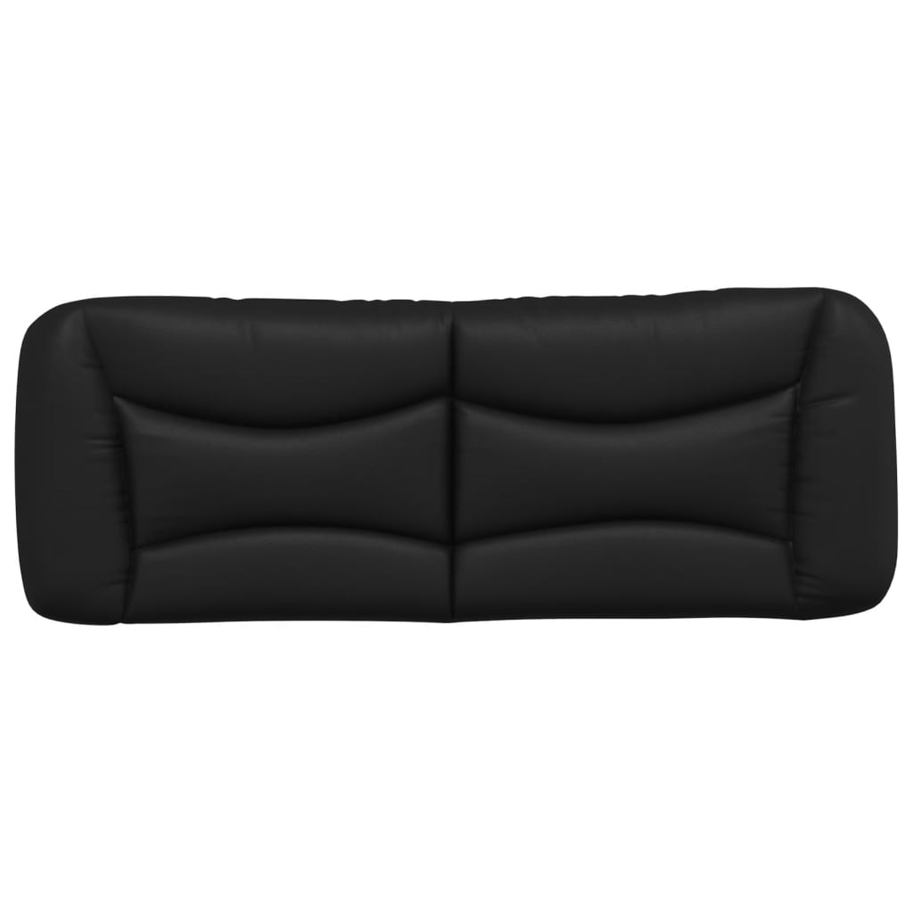 Headboard Cushion Black 137 cm Faux Leather