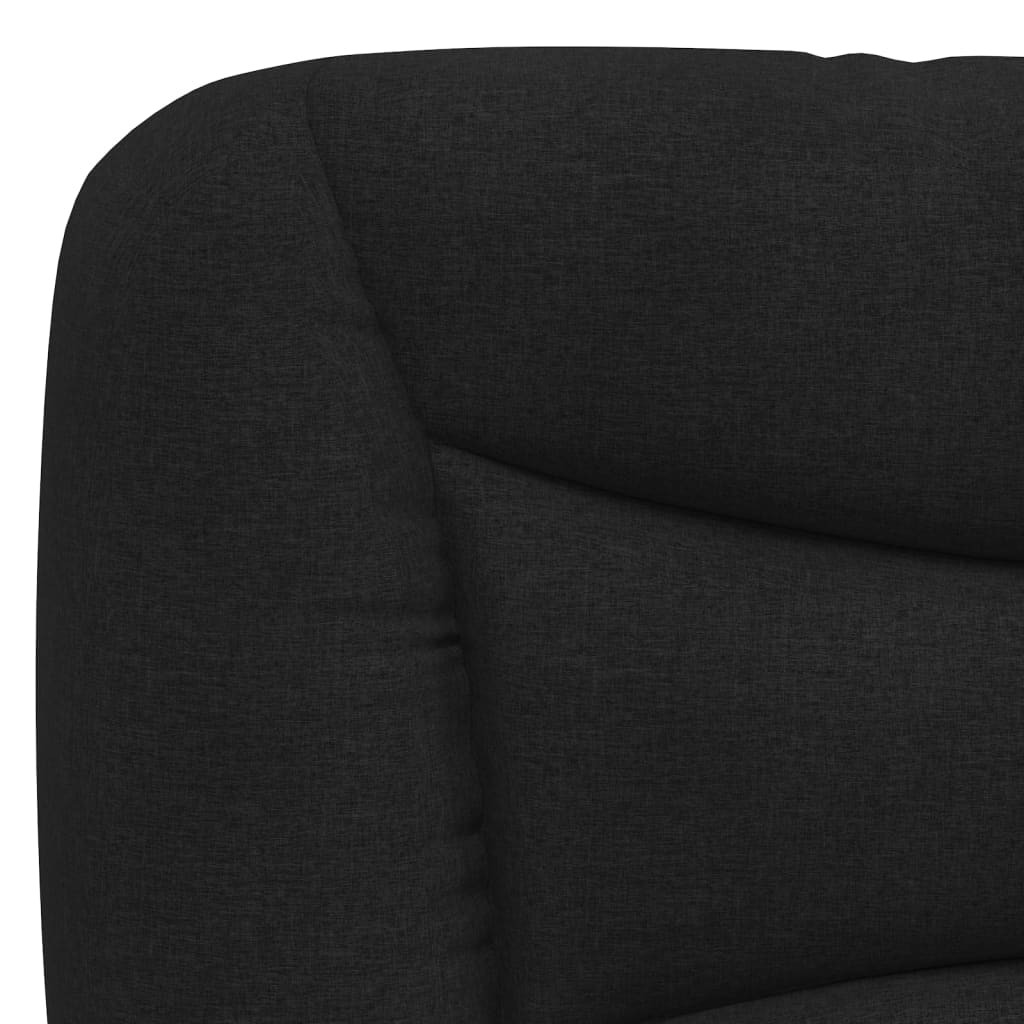 Headboard Cushion Black 153 cm Fabric