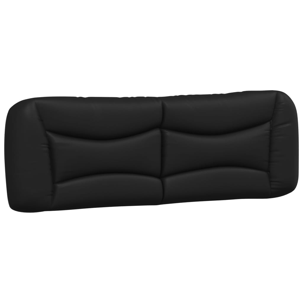 Headboard Cushion Black 153 cm Faux Leather