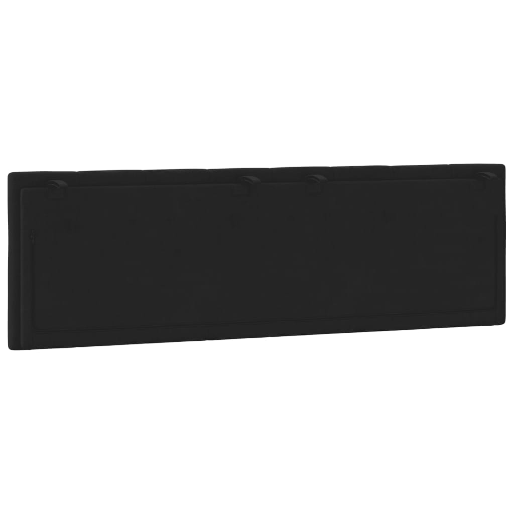 Headboard Cushion Black 153 cm Velvet