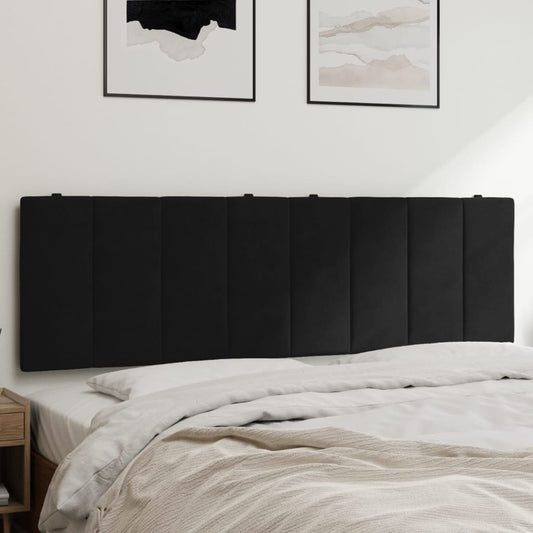 Headboard Cushion Black 153 cm Velvet