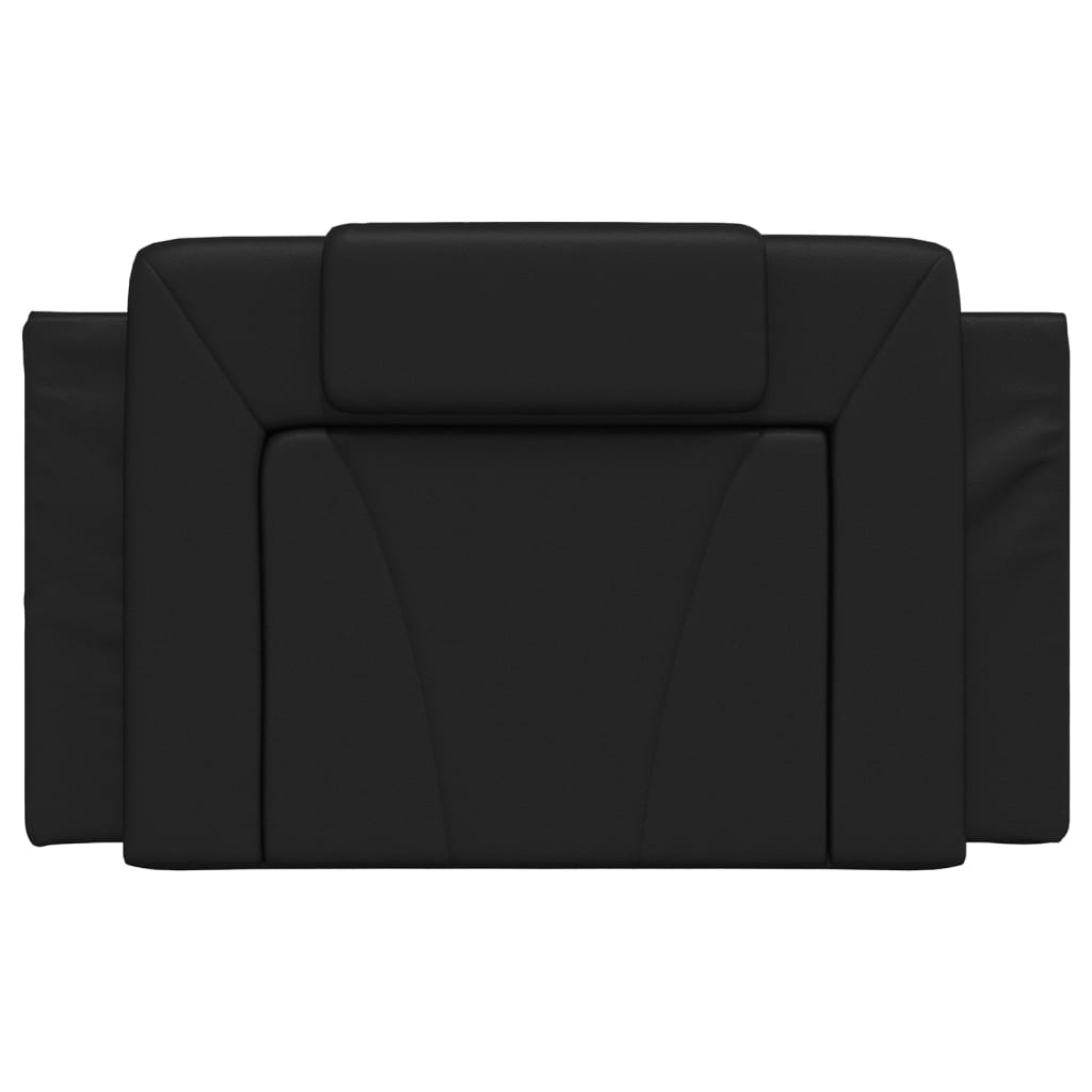 Headboard Cushion Black 90 cm Faux Leather