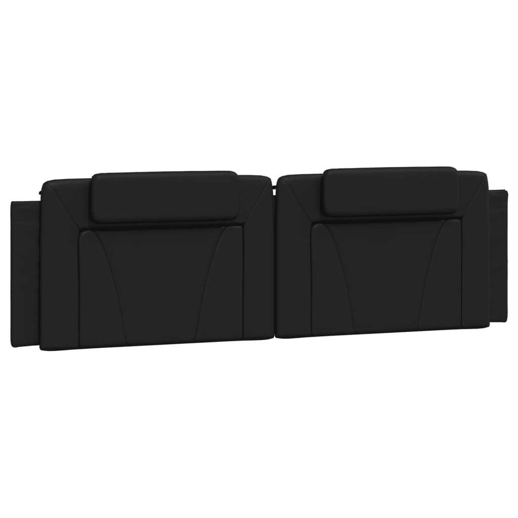 Headboard Cushion Black 183 cm Faux Leather