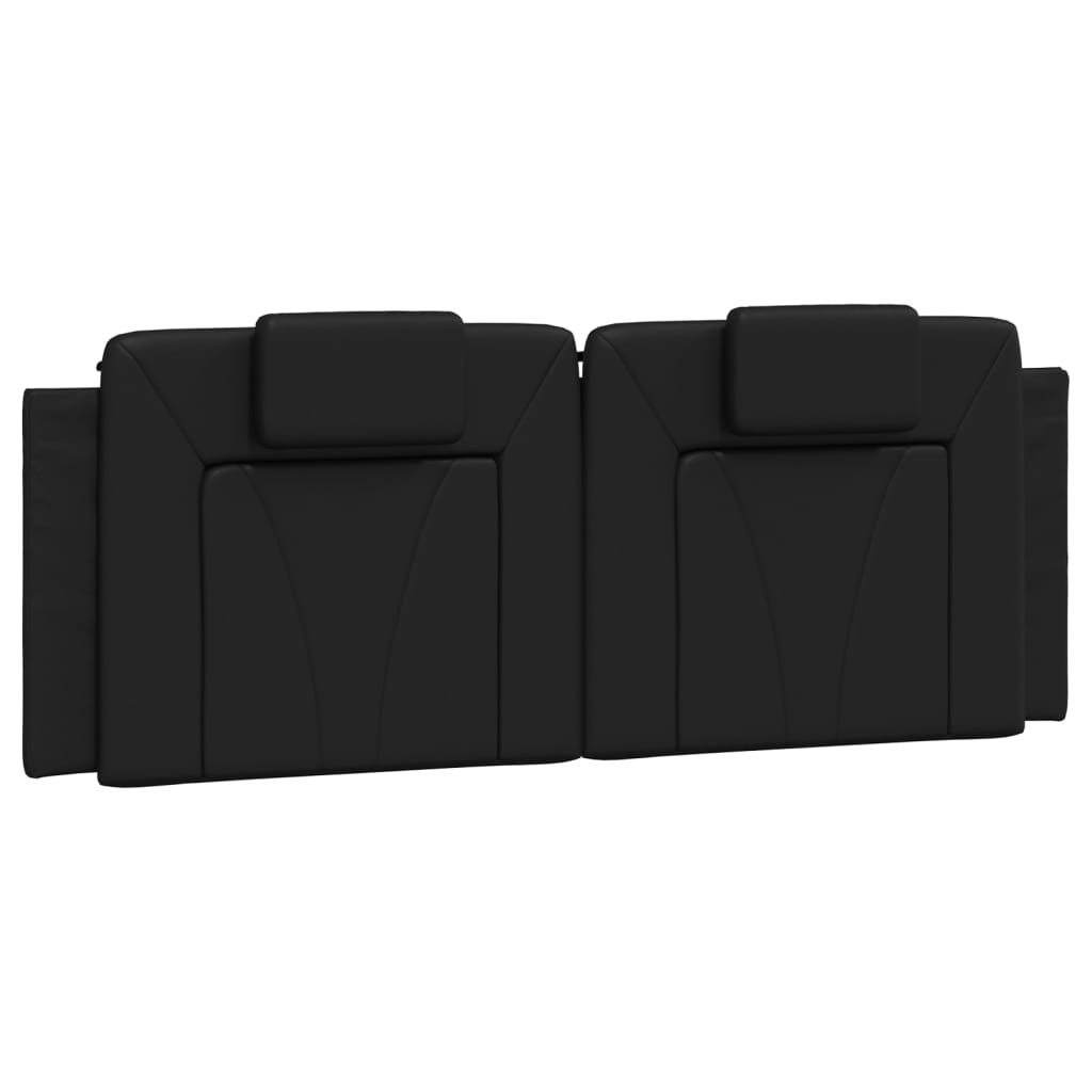 Headboard Cushion Black 153 cm Faux Leather