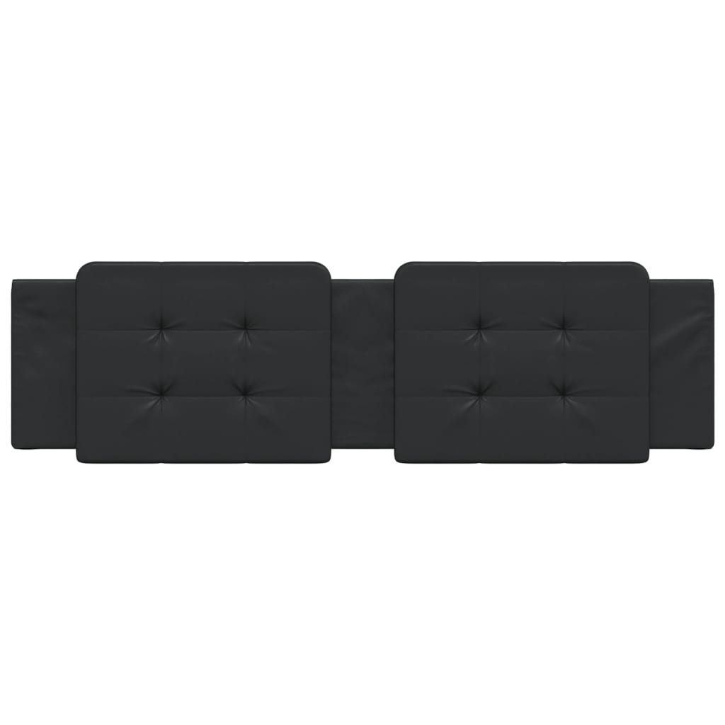 Headboard Cushion Black 183 cm Faux Leather