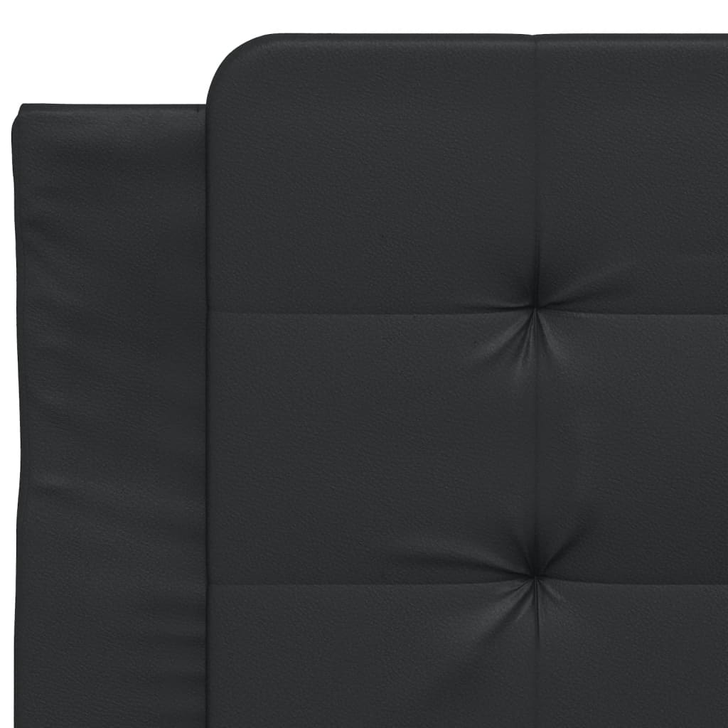 Bed Frame without Mattress Black 90x190 cm Faux Leather