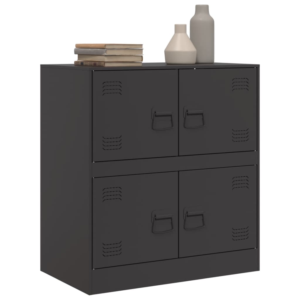 Sideboard Black 67x39x73 cm Steel