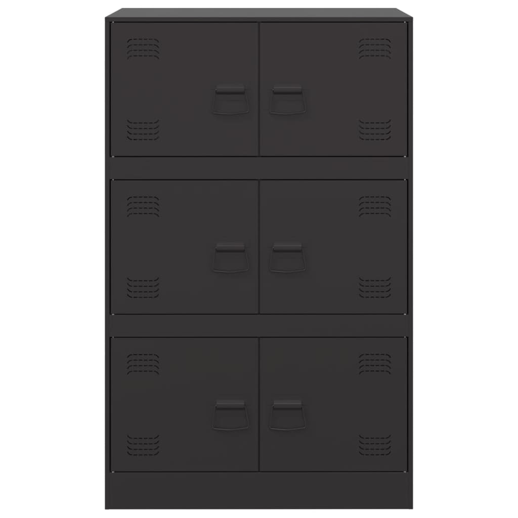 Sideboard Black 67x39x107 cm Steel