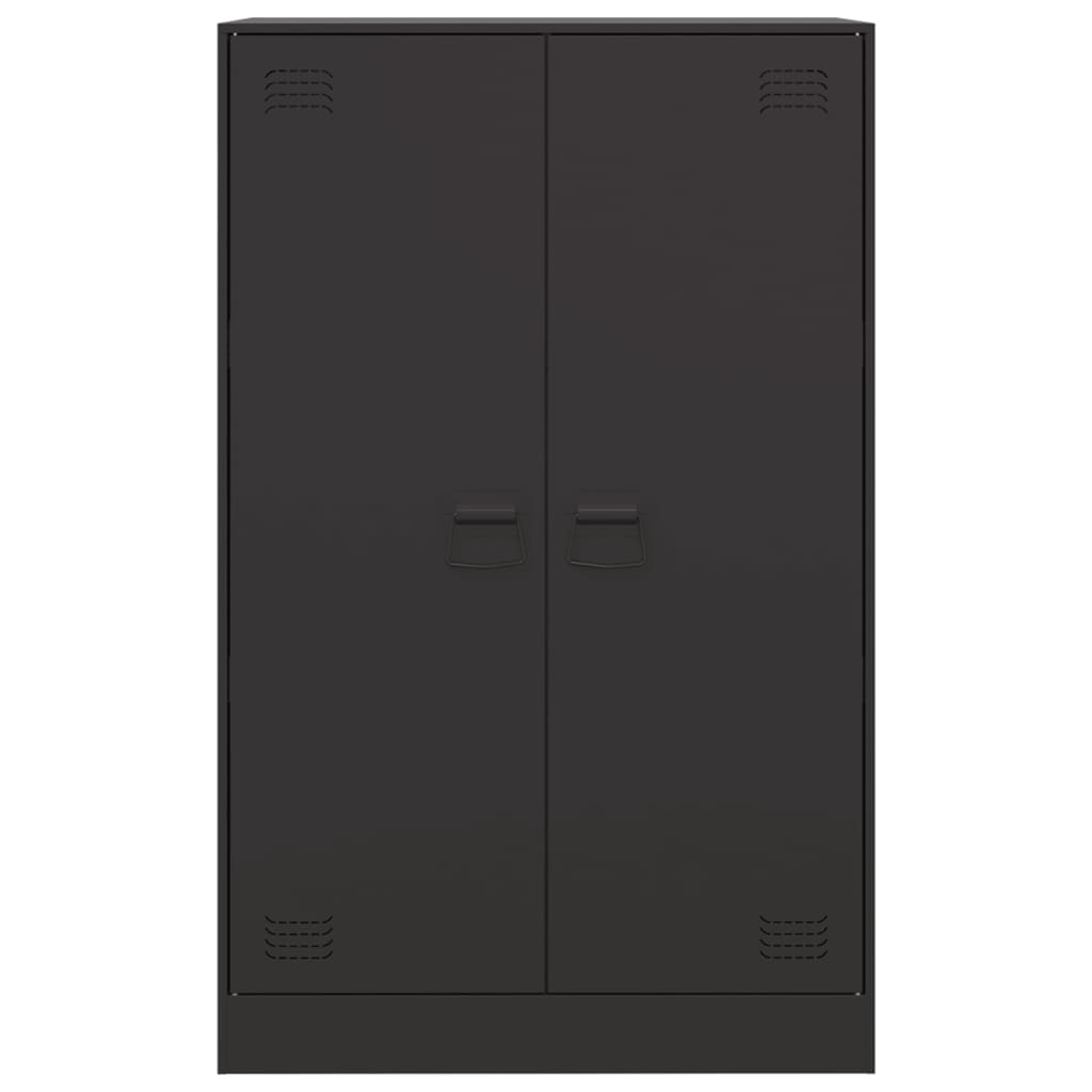 Sideboard Black 67x39x107 cm Steel