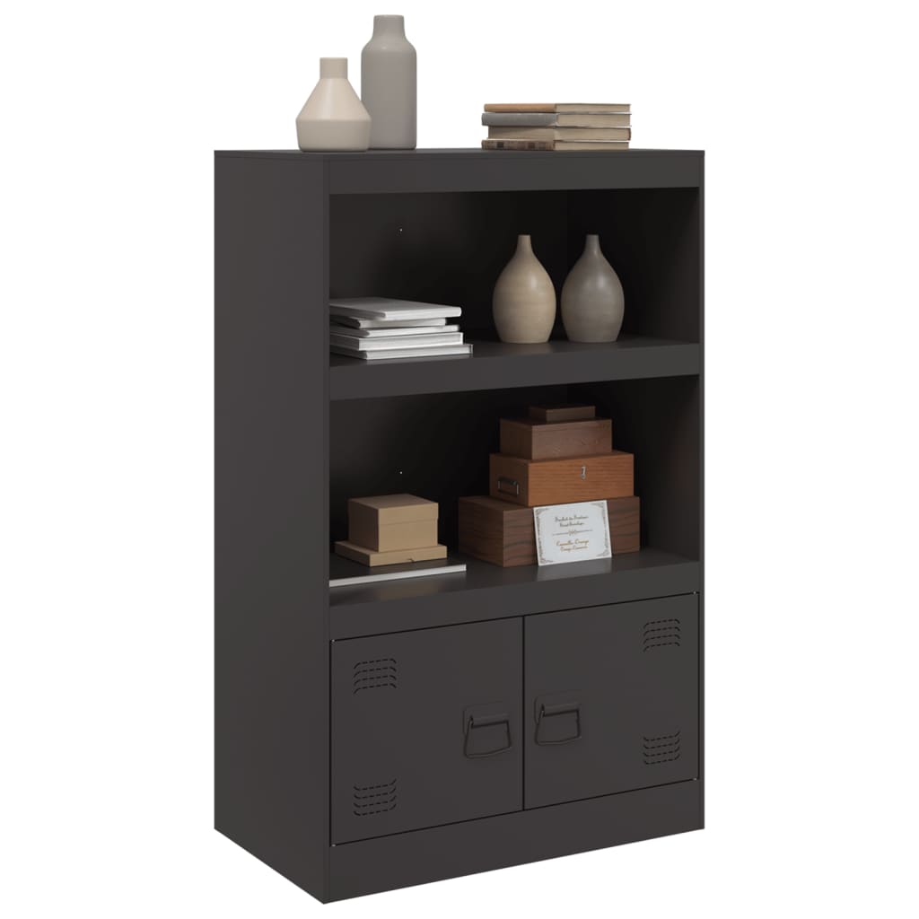 Sideboard Black 67x39x107 cm Steel