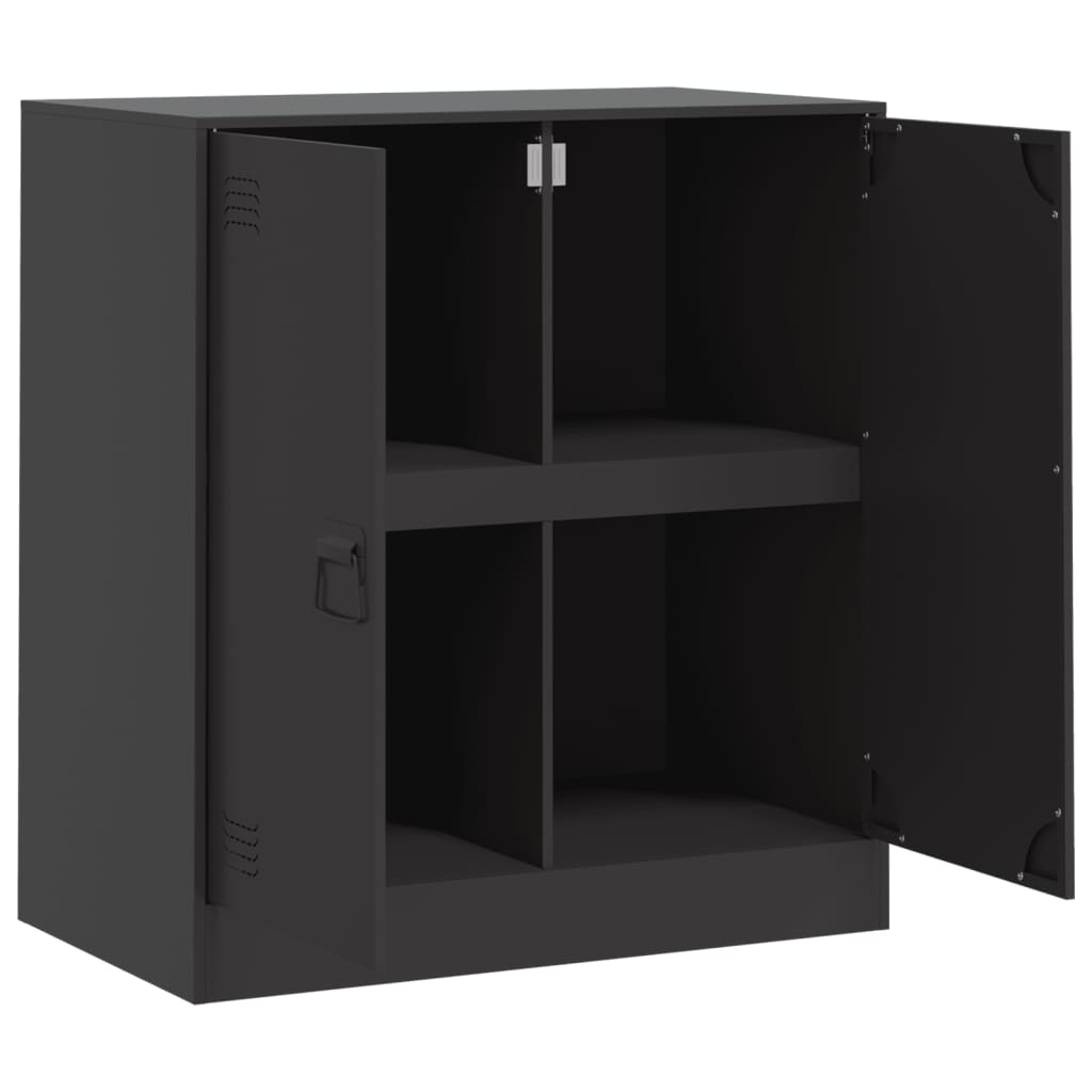 Sideboard Black 67x39x73 cm Steel