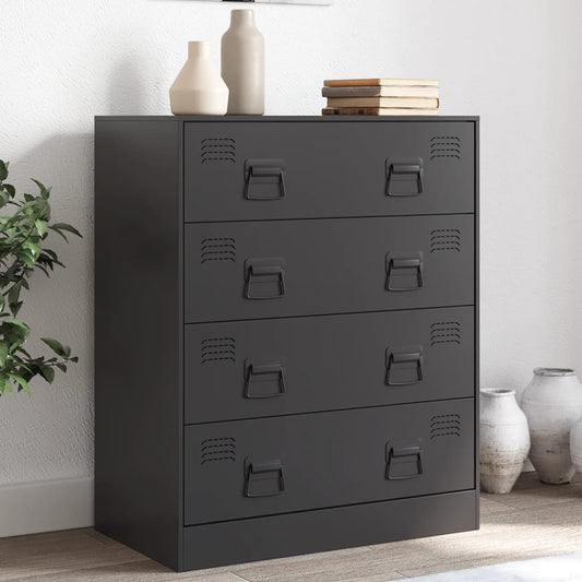 Sideboard Black 67x39x83 cm Steel