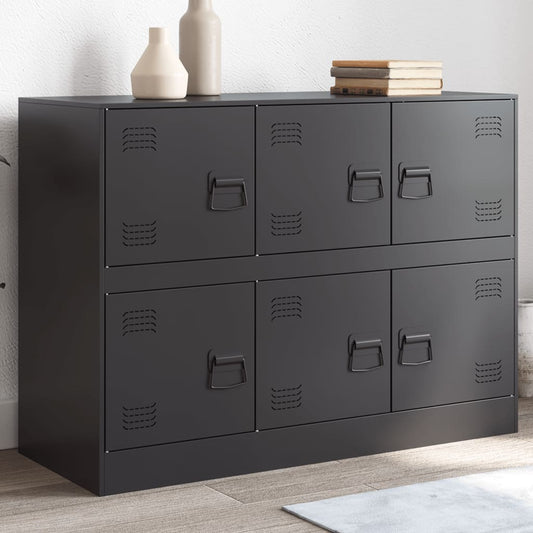 Sideboard Black 99x39x73 cm Steel