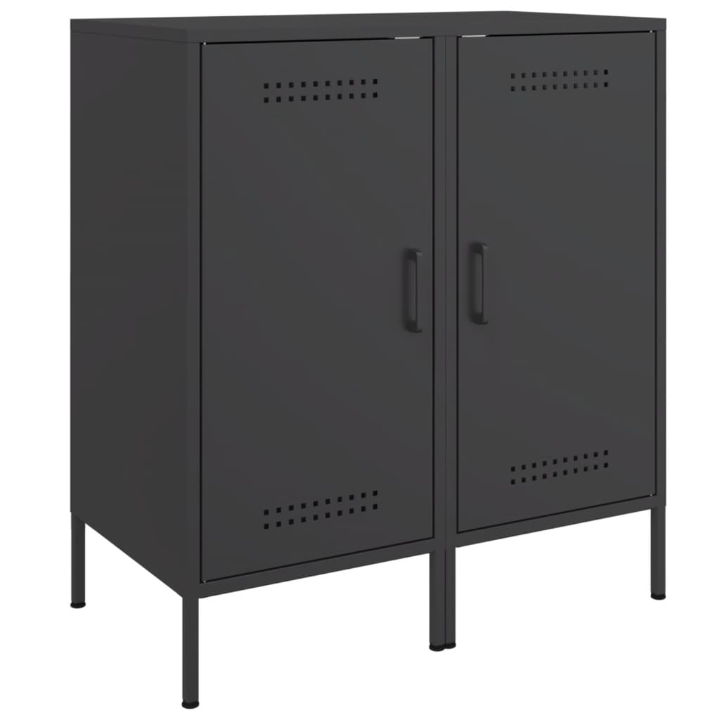 Sideboards 2 pcs Black 36x39x79 cm Cold-rolled Steel