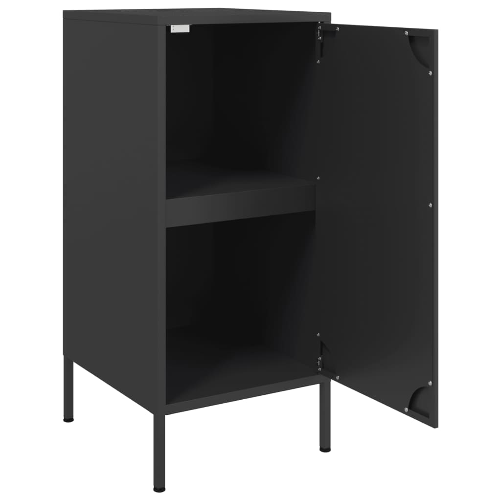 Sideboards 2 pcs Black 36x39x79 cm Cold-rolled Steel