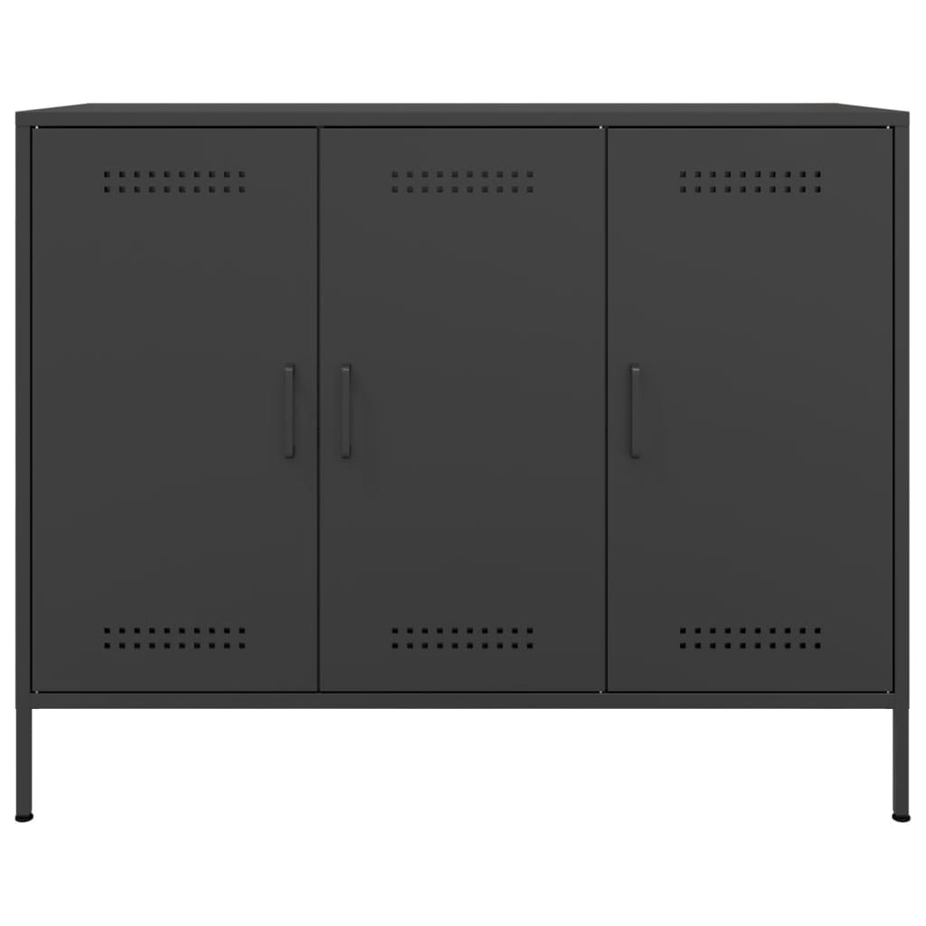 Sideboard Black 100.5x39x79 cm Cold-rolled Steel