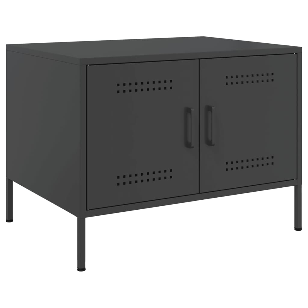 Coffee Table Black 68x50x50.5 cm Cold-rolled Steel