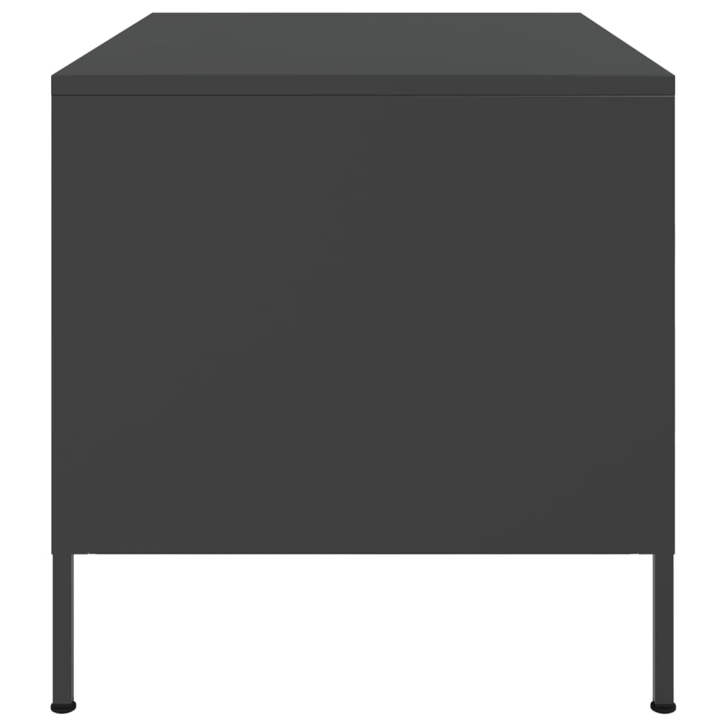 Coffee Table Black 68x50x50.5 cm Cold-rolled Steel