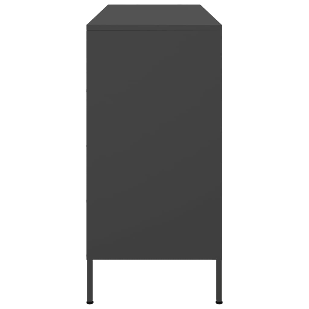 Sideboard Black 100.5x39x79 cm Cold-rolled Steel