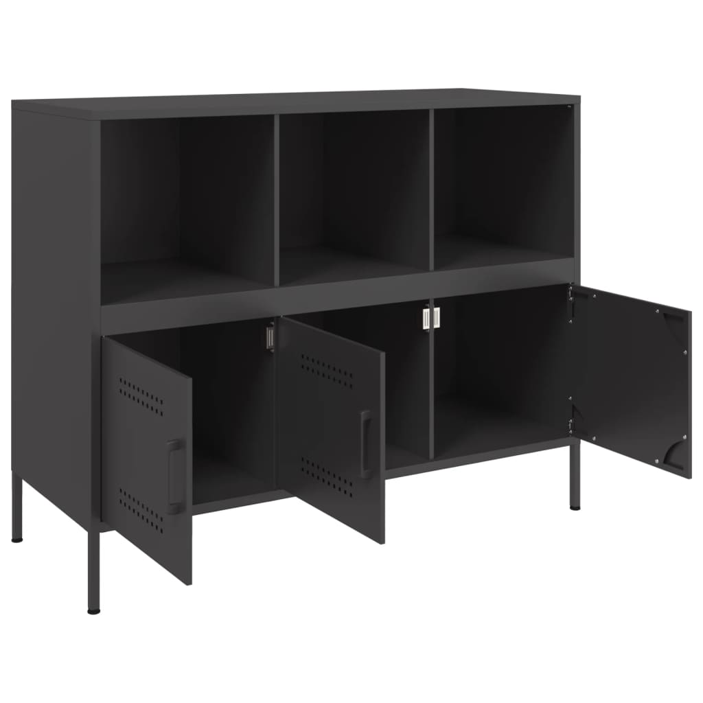 Sideboard Black 100.5x39x79 cm Cold-rolled Steel