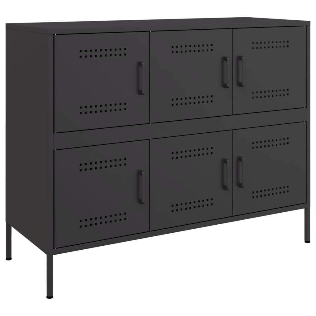 Sideboard Black 100.5x39x79 cm Cold-rolled Steel