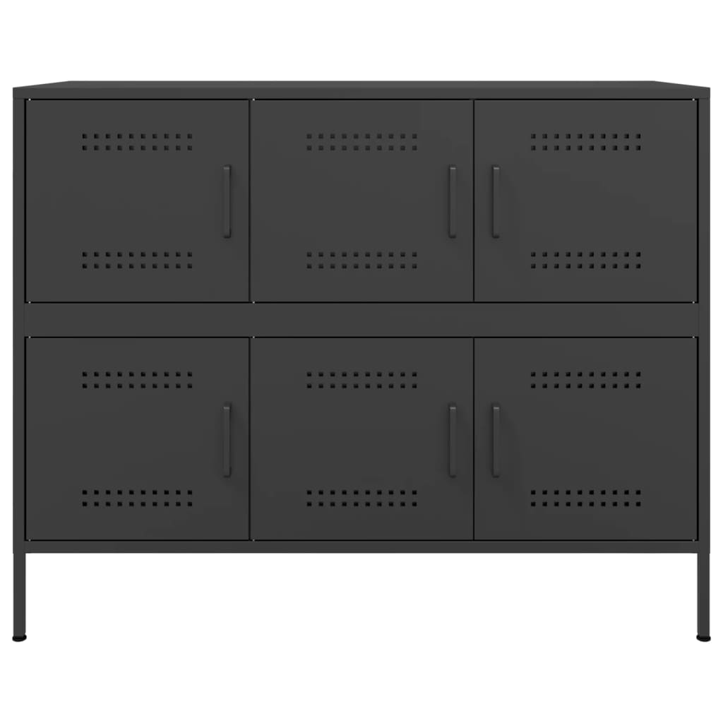 Sideboard Black 100.5x39x79 cm Cold-rolled Steel