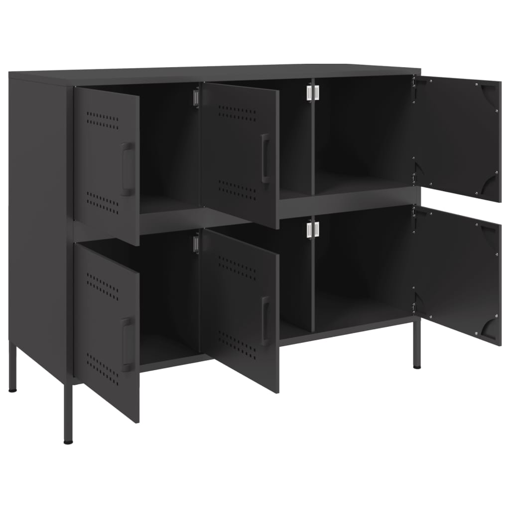 Sideboard Black 100.5x39x79 cm Cold-rolled Steel