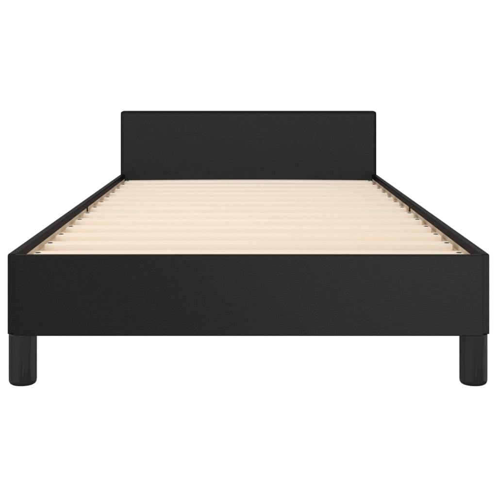 Bed Frame without Mattress Black 107x203 cm King Single Size Velvet