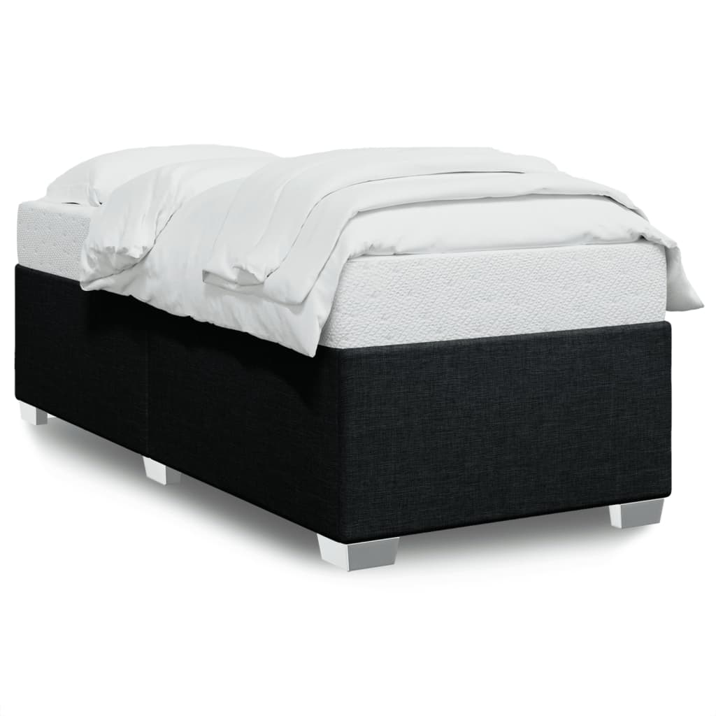 Bed Frame Black 90x190 cm Size Fabric