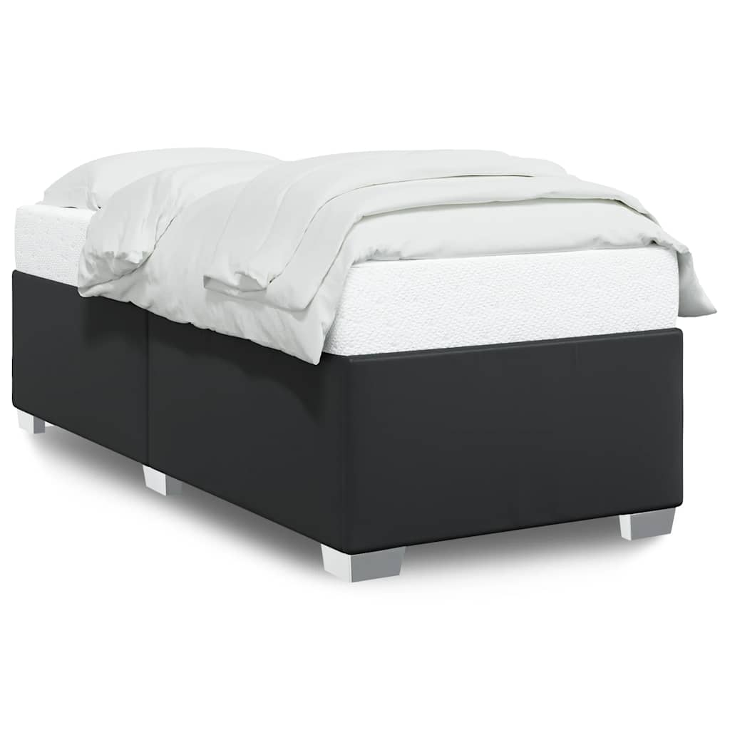 Bed Frame without Mattress Black King Single Faux Leather