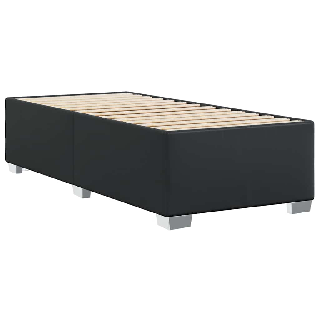 Bed Frame without Mattress Black King Single Faux Leather