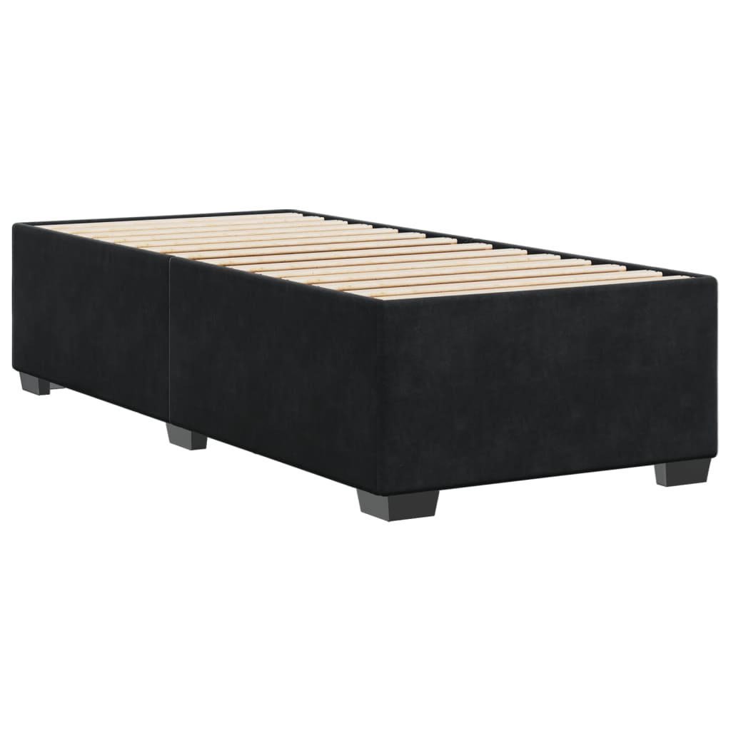 Bed Frame Black 90x190 cm Velvet