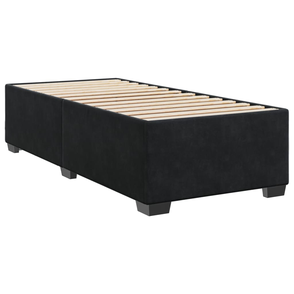 Bed Frame Black 90x190 cm Velvet