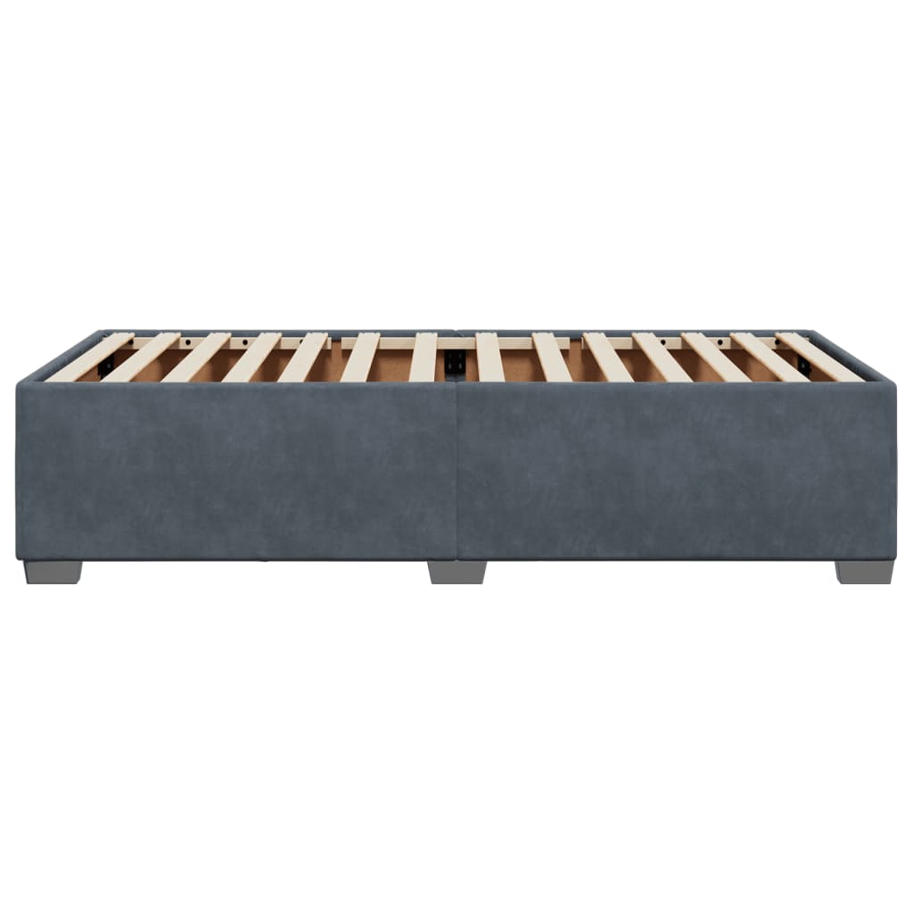 Bed Frame Dark Grey 90x190 cm Velvet