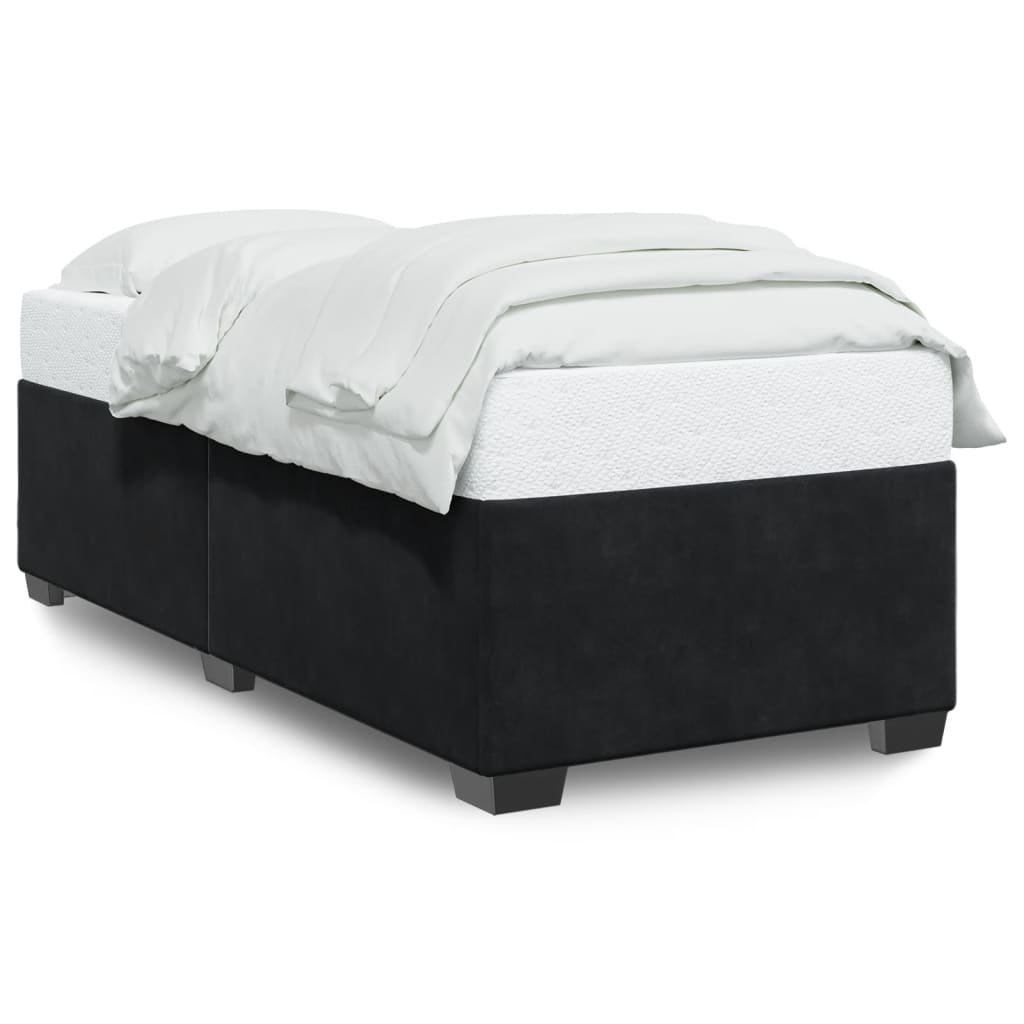 Bed Frame Black 90x190 cm Velvet