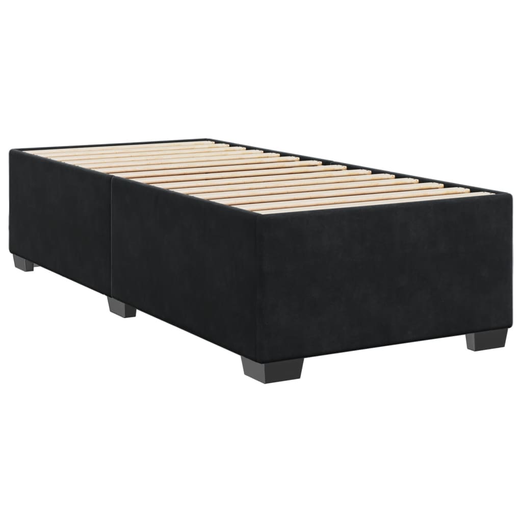 Bed Frame Black 90x190 cm Velvet