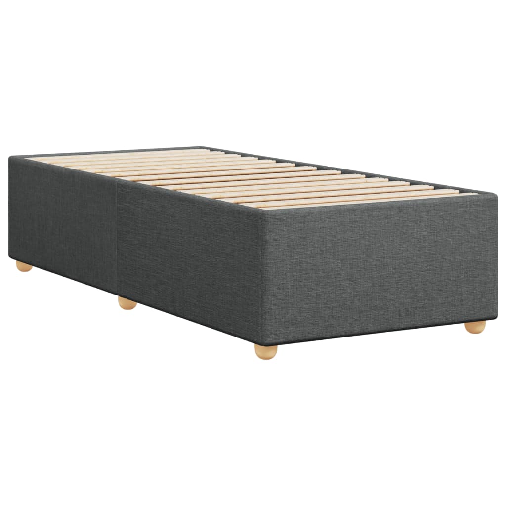 Bed Frame Dark Grey 90x190 cm Fabric