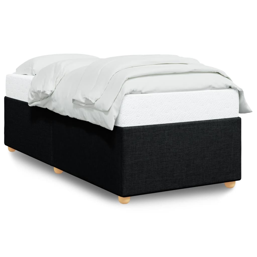 Bed Frame Black 90x190 cm Fabric