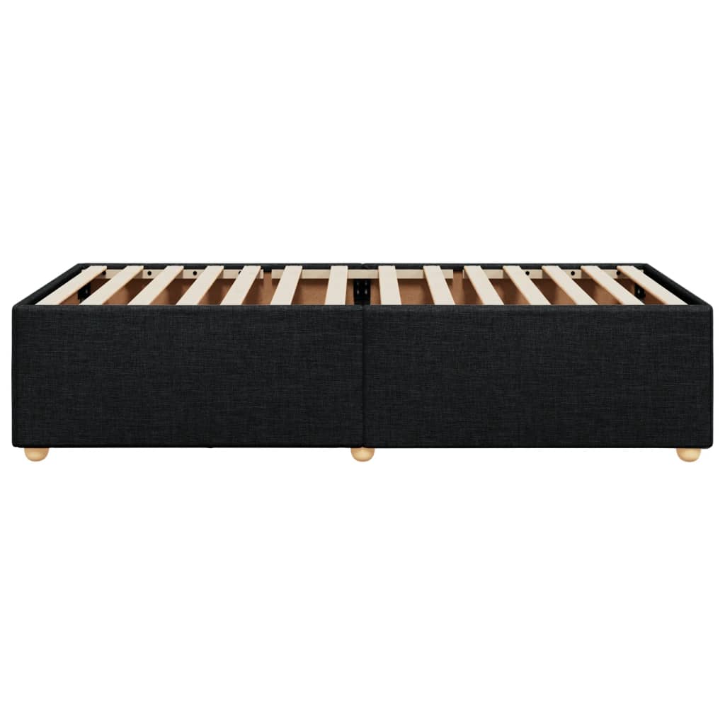 Bed Frame Black 90x190 cm Fabric