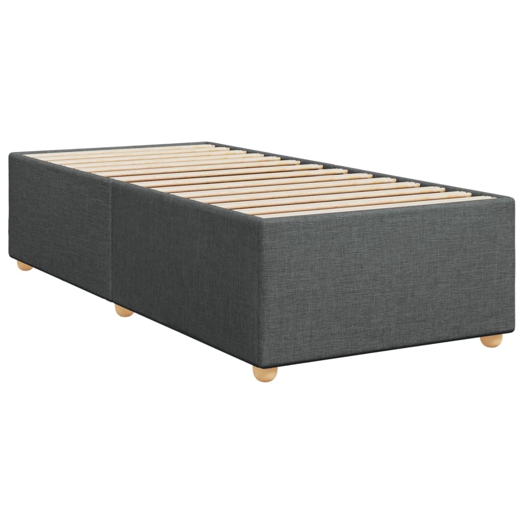 Bed Frame Dark Grey 90x190 cm Fabric