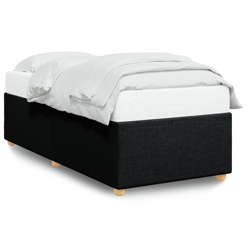 Bed Frame without Mattress Black King Single Fabric